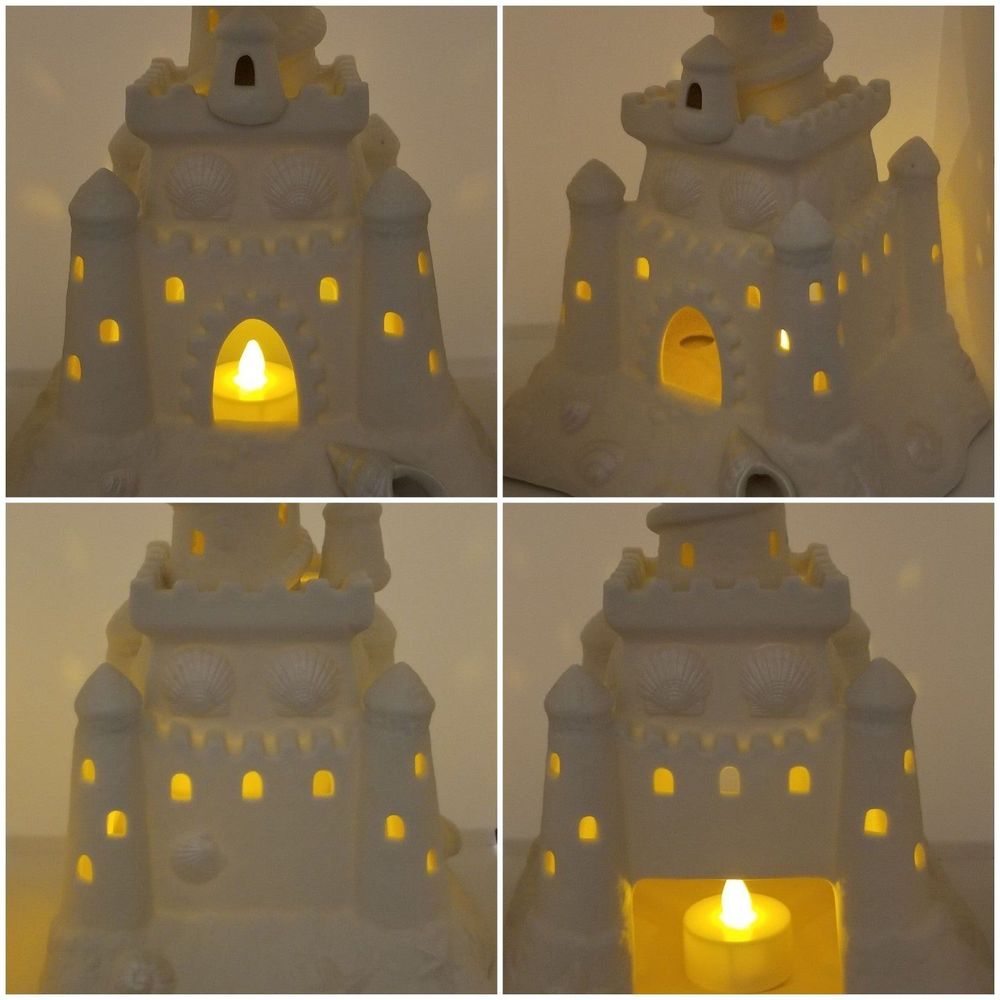 Partylite Candle Holder Sand Castle P7306 Tealight New in Box